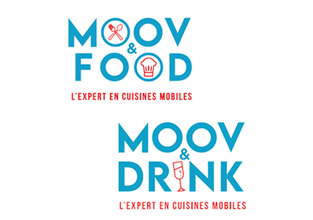 Logo des modules de restauration et de bar MOOV&FOOD et MOOV&DRINK