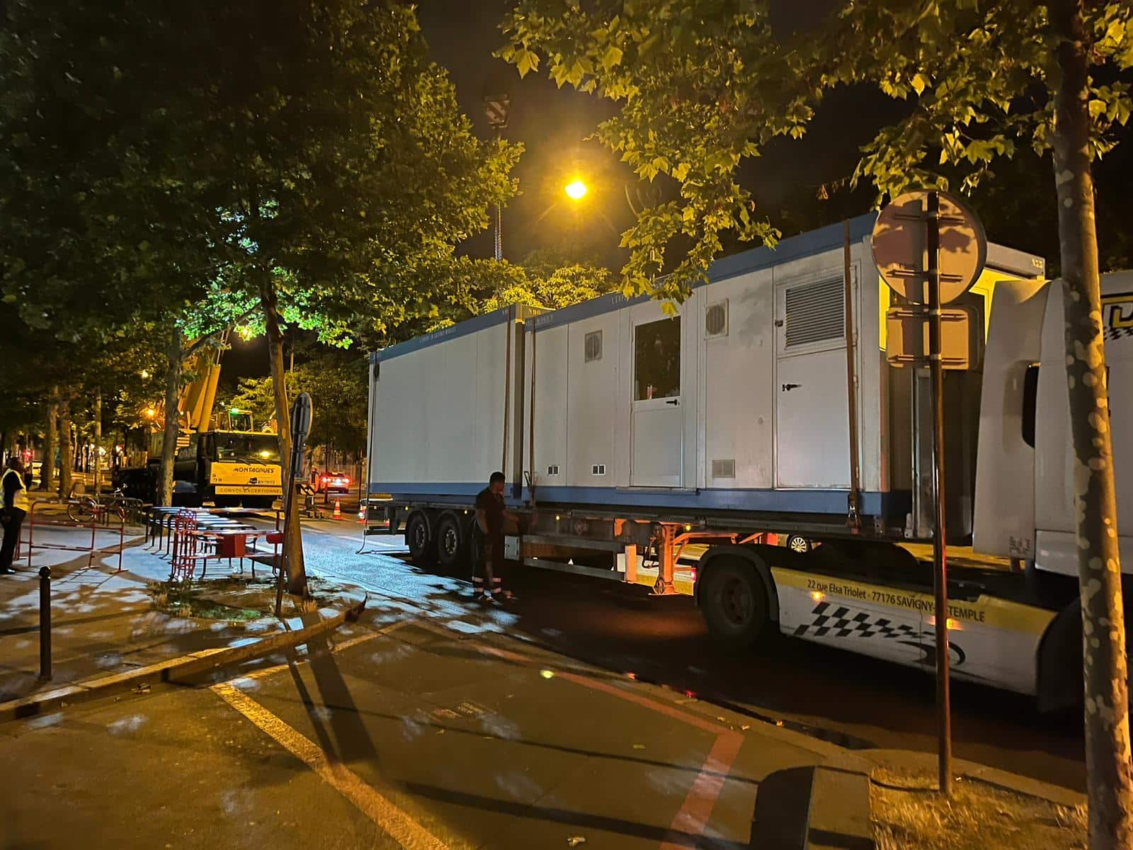 Transport de modules de cuisine Temporaire